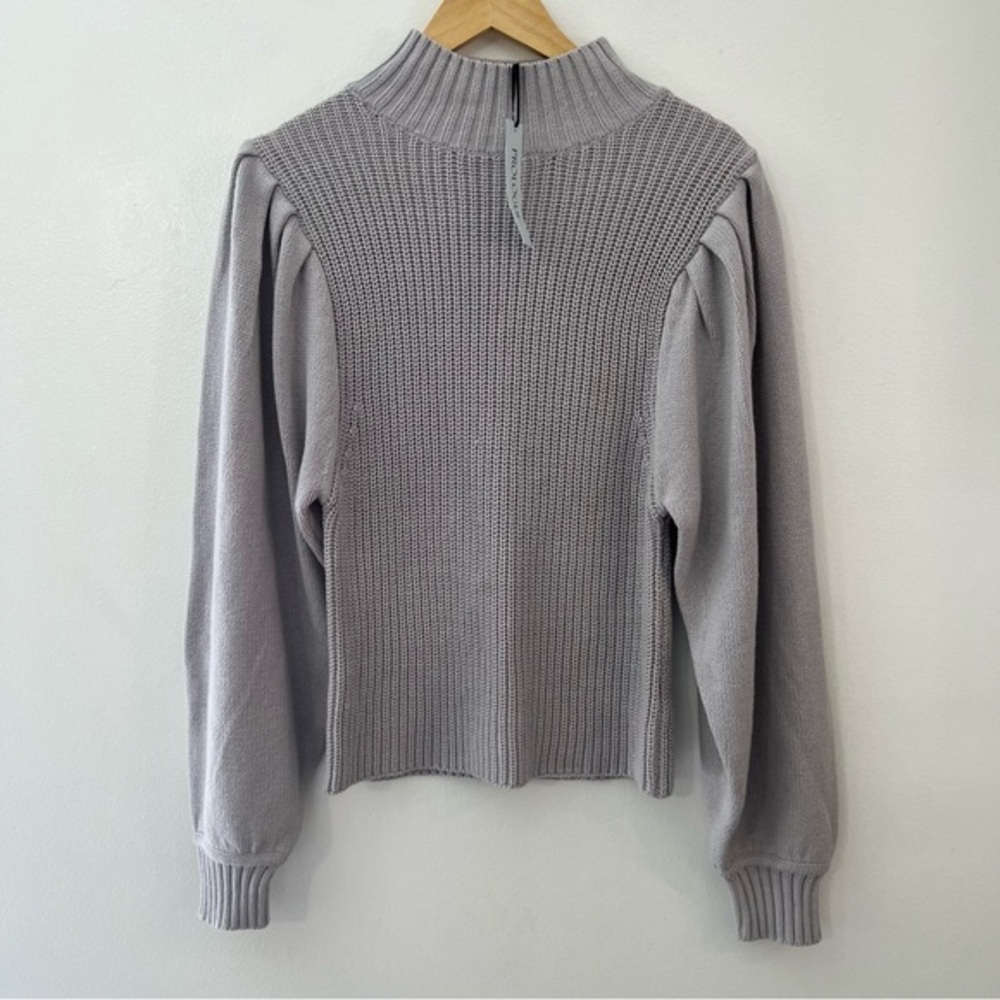 NWT Prologue Women’s Mock Turtleneck Chunky Waffle-Knit Pullover Sweater‎